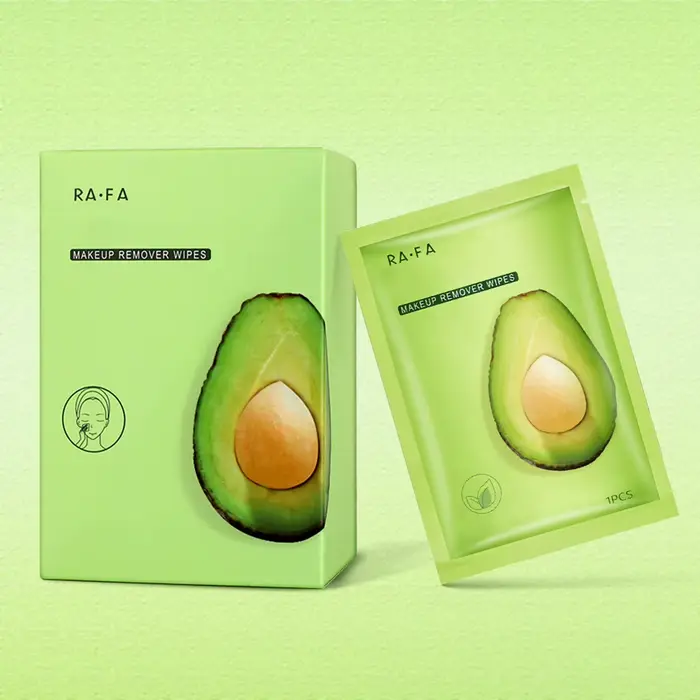 1/2/3 boîte de lingettes démaquillantes à l'avocat, élimine doucement le maquillage et nettoie la pe