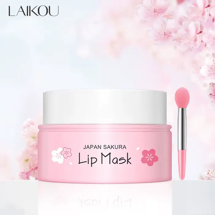 LAIKOU – masque sérum pour les lèvres en fleurs de cerisier, réparation des fissures sèches, réduit