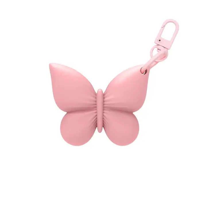 Support de baume à lèvres en silicone avec nœud et porte-clés, étui coloré portable pour brillant à 