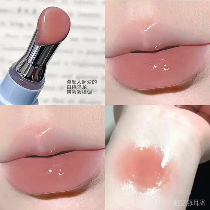 Gloss à lèvres effet miroir HERORANGE, gloss à lèvres hydratant longue durée, adapté à tous les type