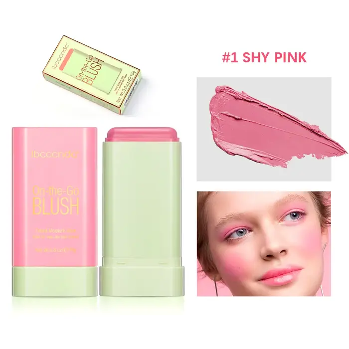 Maquillage fonctionnel Blush Stick couleur facile Rouge fard à joues crème imperméable rendu des cou