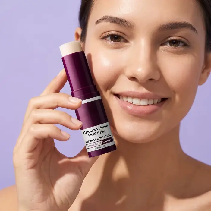 Baume multi-usages hydratant et nourrissant au collagène et au calcium pour les lèvres, les yeux, le