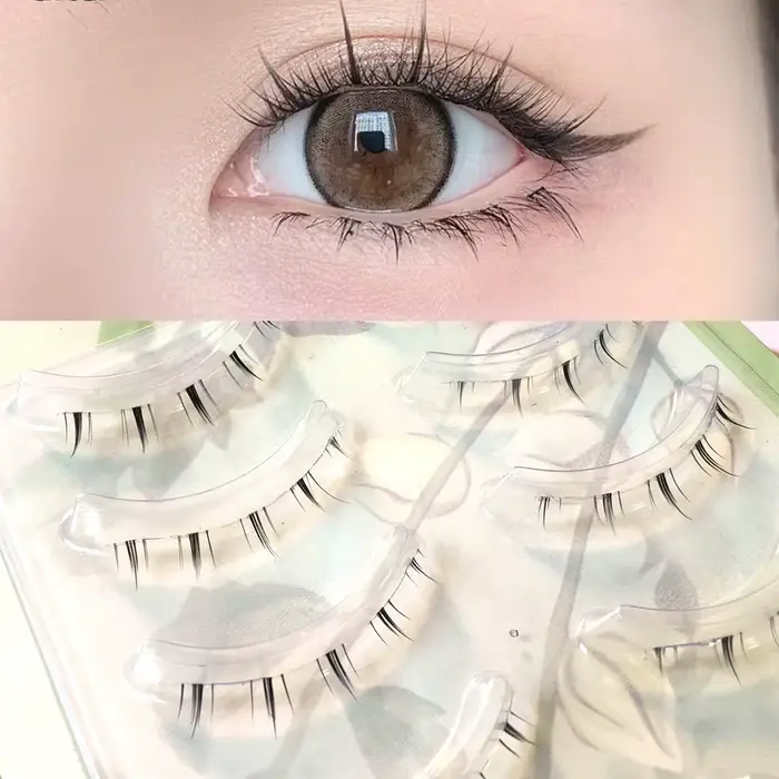 ICYCHEER maquillage bas cils Kit 5 paires 3D aspect naturel sous les cils Extension cils inférieurs 