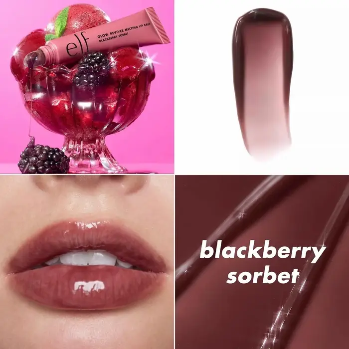 Baume à lèvres multicolore ELF, saveurs Vanille, Caramel, Cerise Sauvage, Fraise Shortcake, Gloss à