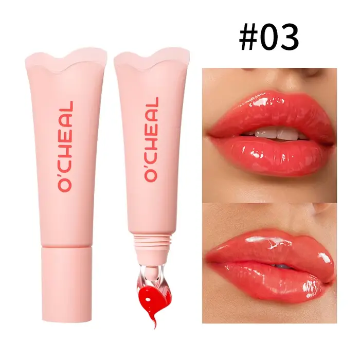 Gloss à lèvres teinté hydratant, doux pour la peau, hydrate en profondeur et repulpe les lèvres tout