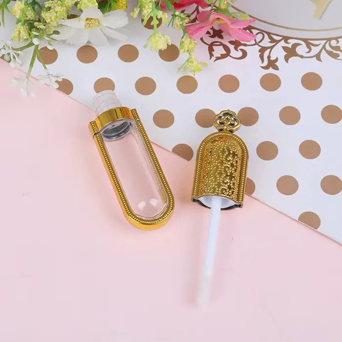 Joli tube de brillant à lèvres, bouteille de baume à lèvres, conteneur rechargeable, tube de brillan