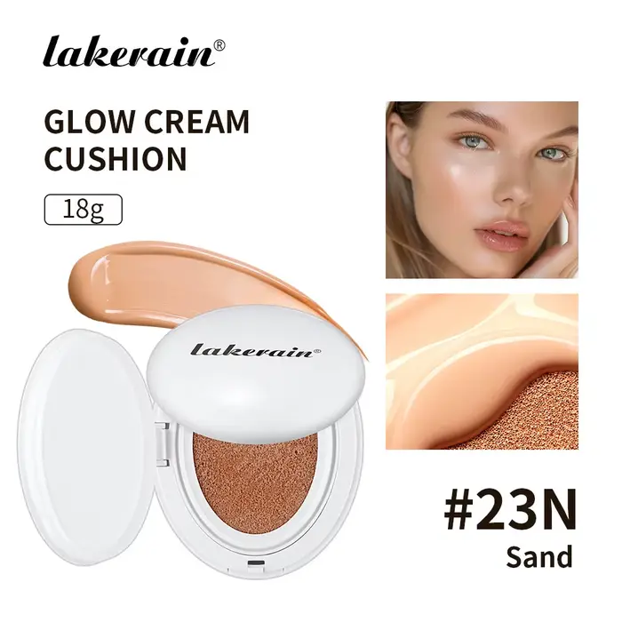 Coussin de fond de teint éclaircissant longue durée pour femme, crème CC lumineuse imperméable, maqu