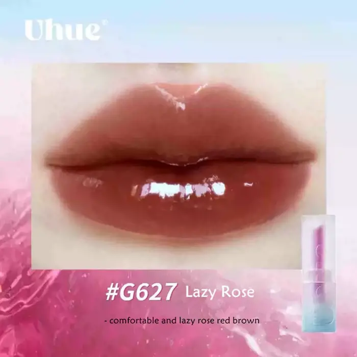 Uhue – rouge à lèvres miroir, hydratant et sans séchage, Application lisse, hautement pigmenté, maqu