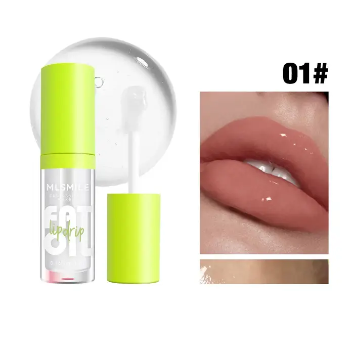 Rouge à lèvres hydratant coréen clair, baume, huile de MSI de cristal, non collant, repulpant, rouge