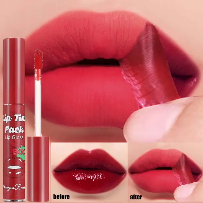 Peel Off Rose rouge brillant à lèvres contour