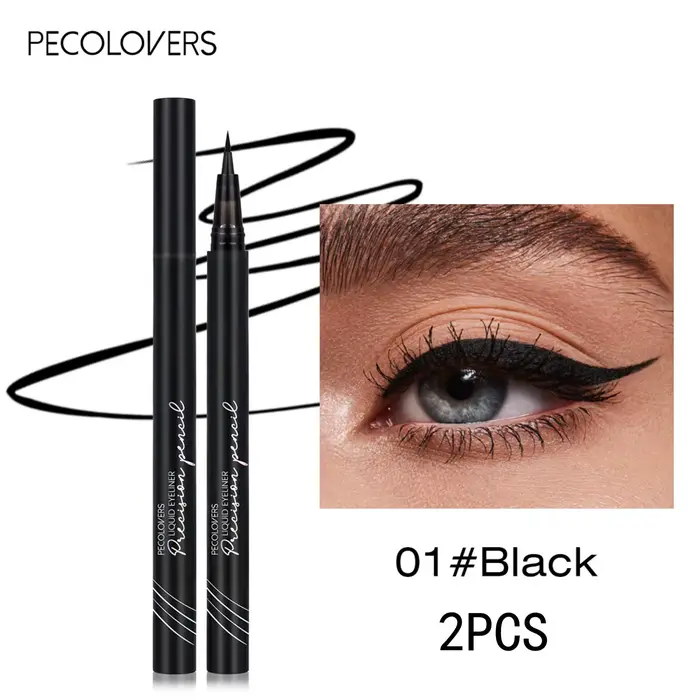 Stylo Eyeliner ultra-fin, imperméable, application lisse, résistant aux taches, contour précis, crée