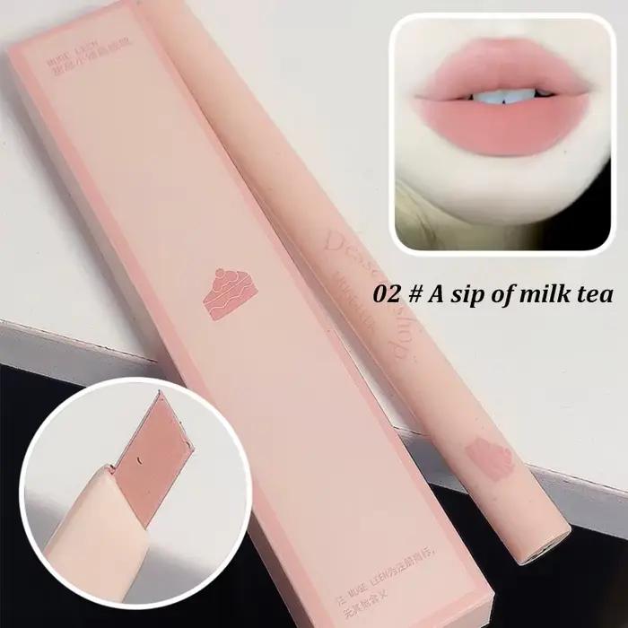 Crayon à lèvres à Dessert, rotatif automatique, étanche, durable, sans contour de couleur, stylo à l