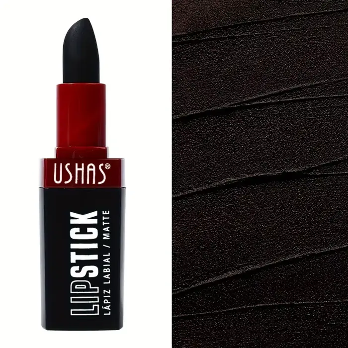 USHA's rouge à lèvres noir Halloween prêt à expédier imperméable longue durée mat maquillage pour le