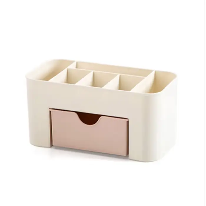 Boîte de rangement en plastique acrylique pour maquillage, étui de rangement pour anciers de coton-t