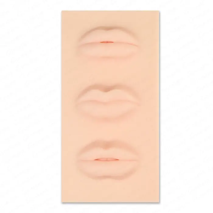 Guapa modèle de lèvres 3D tatouage en Latex maquillage Permanent coloration des lèvres pratique peau