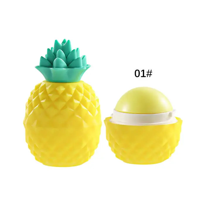 Baume à lèvres hydratant à changement de température, boule d'ananas 3 couleurs, soulage la sécheres