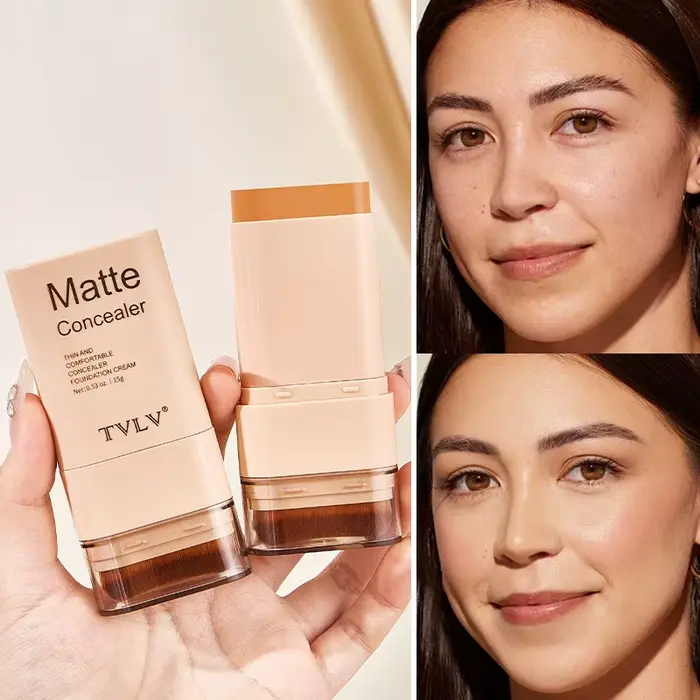 Stick de maquillage double tête deux-en-un