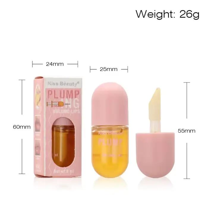 Huile de Jules Plumper longue durée, rehausseur volumisant instantané, sérum de collagène, lèvres vo