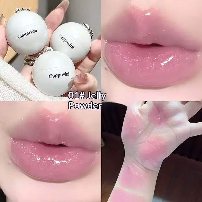 Gloss à lèvres repulpant Cappuvini avec technologie Water Light, effet brillant verre 12h, effet rep
