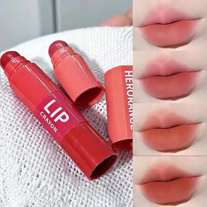 Mini ensemble de rouge à lèvres mat, 4 couleurs, combinaison de rouge à lèvres, 4 Sections, velours