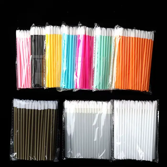 Brosse à lèvres jetable, outils de maquillage, baguettes creuses en Nylon, applicateur de rouge à lè