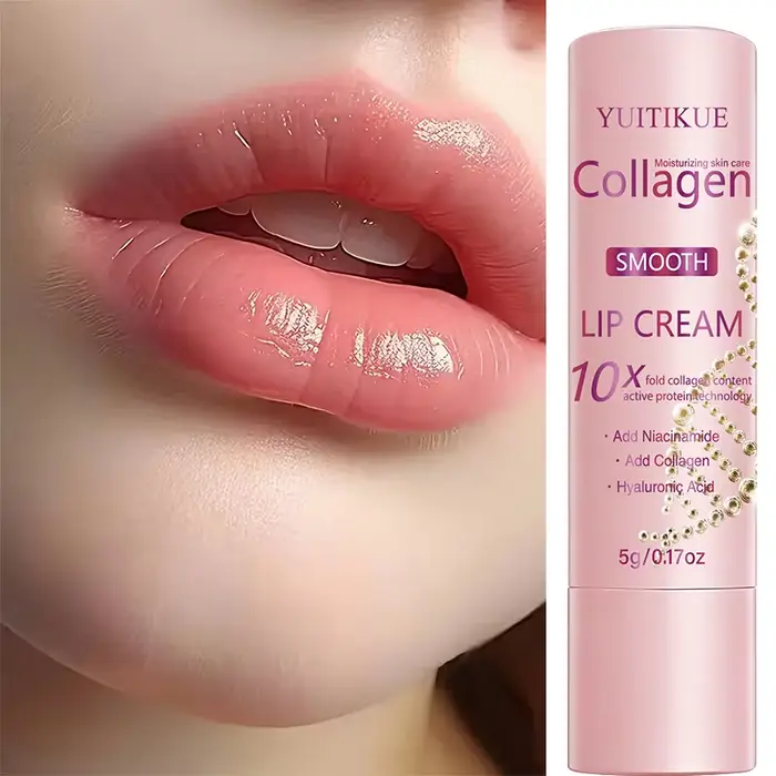 YUITIKUE Crème pour les lèvres au collagène 10X - Acide hyaluronique et niacinamide