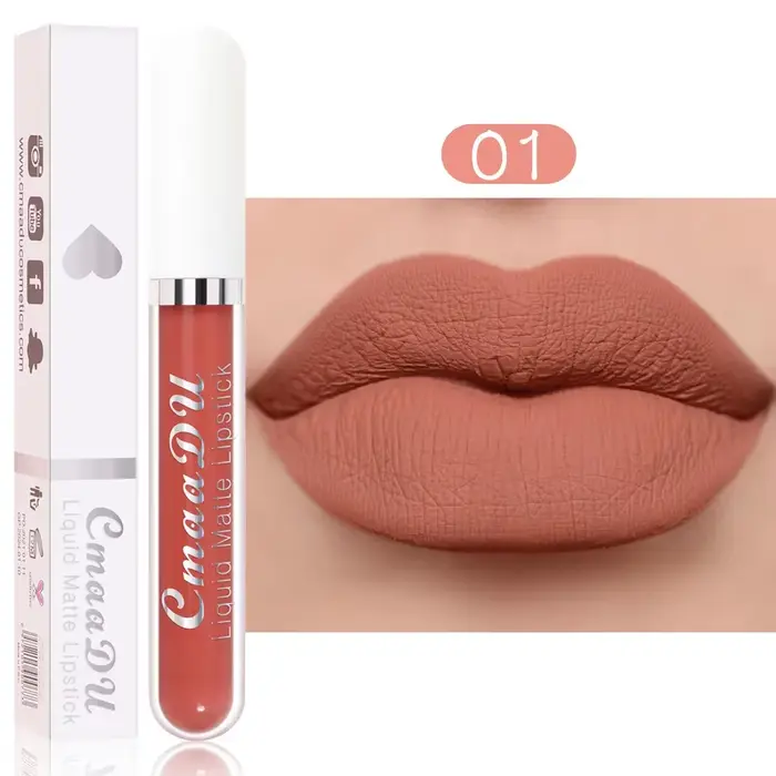 Rouge à Lèvres Brune Nude Waterproof, Maquillage Boue, Café Latte, Jules Glaze Cosmetics, 256 Velvet