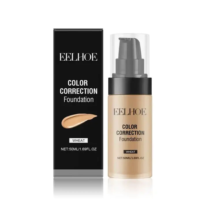 Fond de teint correcteur 50 ml, léger et hydratant, éclaircissant et nourrissant, mat et transparent