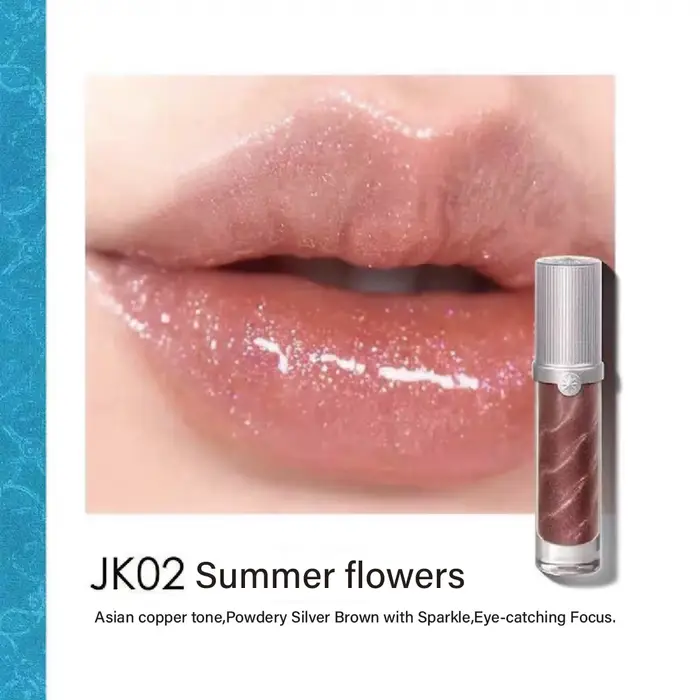 Brillant à lèvres Girlcult Unreal série JK ​ , Texture vitrée soyeuse, légère, non collante, mise en